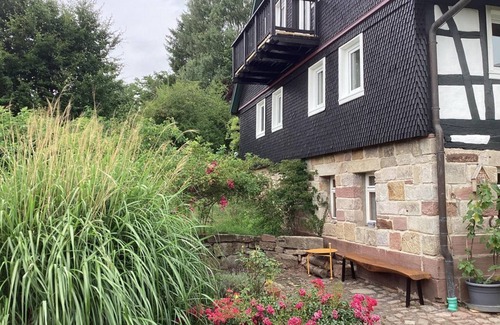 Gersfeld House | Vacation home Rhönmantisch - country life and tranquillity - vacation home, shower and bath, WC,