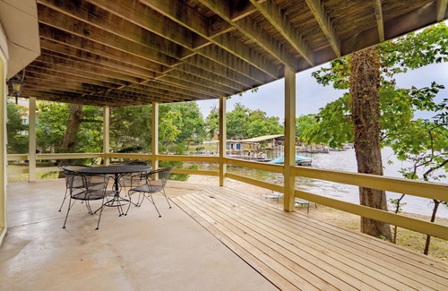 Lake of the Ozarks House | Vacation Home right outside your door, close to boat rentals, dock with lily pad.