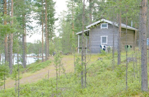Arvidsjaur House | Vacation in the blueberry forest by the lake with a boat