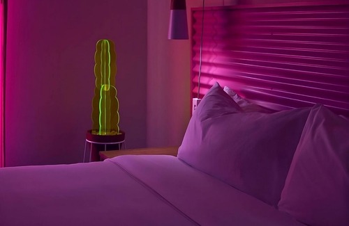 Sonora Sunrise Hotel | Vacation is Calling! Relax at 3 Pool Side Units! Near Moorten Botanical Garden.
