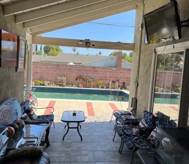 North Hills West House | Vacation Rental w Pool &Garden 6 Guests near CSUN