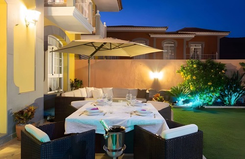 Costa Adeje Villa | Vacation Villa 'Tenerife Luxe' with Mountain View, Wi-Fi and Air Conditioning