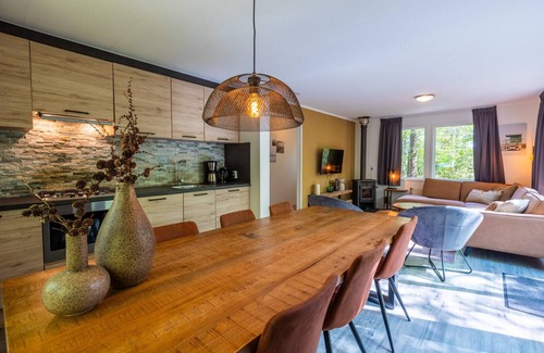 Municipality of Westerveld Ski Chalet | Vakantiepark De Wiltzangh - Fins Chalet Hottub 6