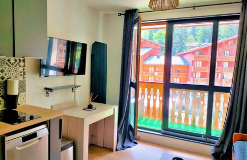 Valfrejus Apartment | Valfrejus Studio 19m2 cosy 60 m des pistes draps non compris