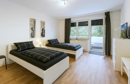 Altenessen Apartment | VAZ Apartments Vogelheim für Monteure und Fachkräfte, TV, WLAN, Küche, Balkon, Terrasse
