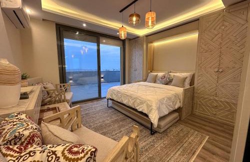 New Cairo Apartment | velora Studio roof in sodic villette compound
