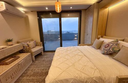 New Cairo Apartment | velora Studio roof in sodic villette compound