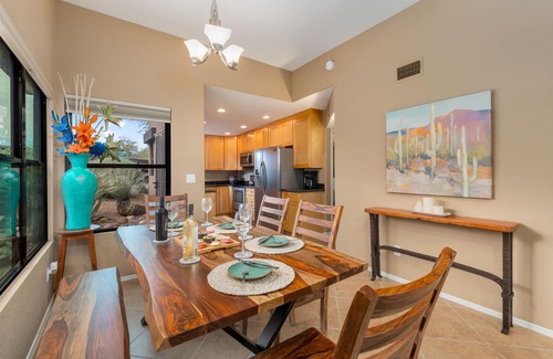 Tucson Condo | Ventana Canyon 2 bd, 2 ba casita sleeps six. Catalina Mountain view from patio.