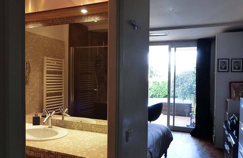 Cannes La Bocca Apartment | Very pleasant villa bottom with private pool, quiet, facing south
