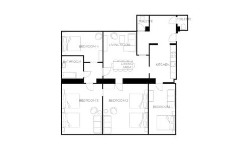 Margareten Apartment | Very Spacious 4BR, 3 min to Matzleinsdorferplatz