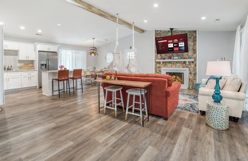 Charlotte House | Vibrant South CLT Oasis, 3BRs, Patio, Fire Pit