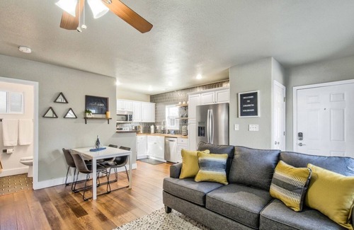 Colorado Springs House | Vibrant Watermelon! Hot Tub & King Bed & BBQ!