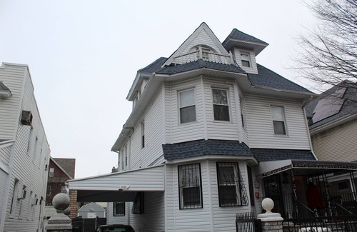 East Flatbush House | Victorian detached .Blk/White. Beautiful Architecture