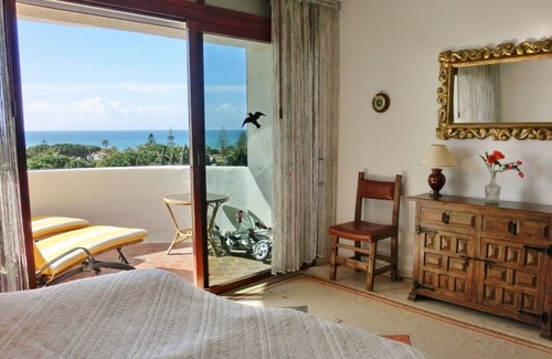 Urbanizacion Marbessa Apartment | View from the balcony over the sea to Gibraltar and Africa