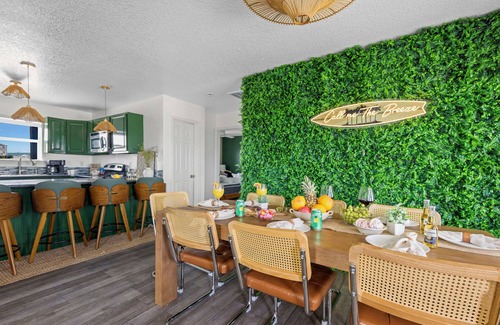 Surfside Beach House | Views! Beachside home with private deck with soft Water/RO drinking water