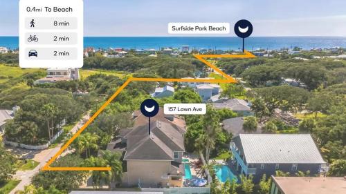 Vilano Beach House | Vilano Villa Near Beach w Saltwater Pool Spa Game Room Built-In Grill