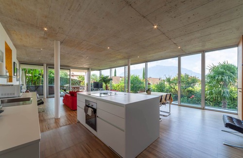 Schenna Apartment | Villa Alvarium - Moderne Architektur mit Großen Räumen und Designer Ausstattung