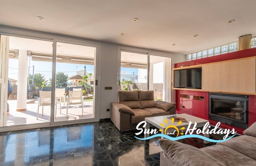 Creixell Villa | Villa Bianka R211 with Private Pool, tenis court and Sea Viewsn