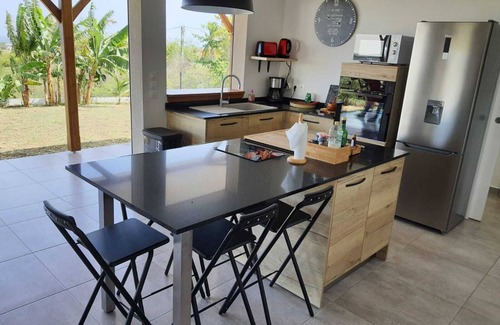 Sainte-Anne Villa | Villa Bois d Amour, sea view, white sand beach, kite surfing, river ,.