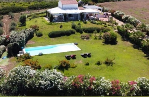 Badesi Villa | Villa Enga, with pool and sea view, an oasis in middle of vineyards and meadows