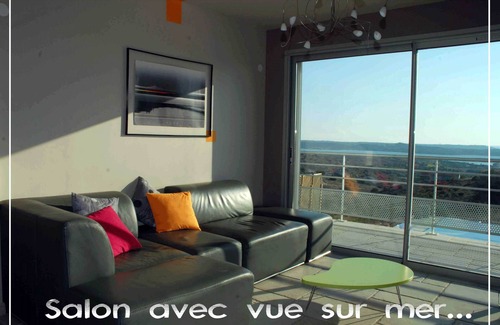 Fitou House | Villa for 2 people, with 1 master bedroom, sea view.