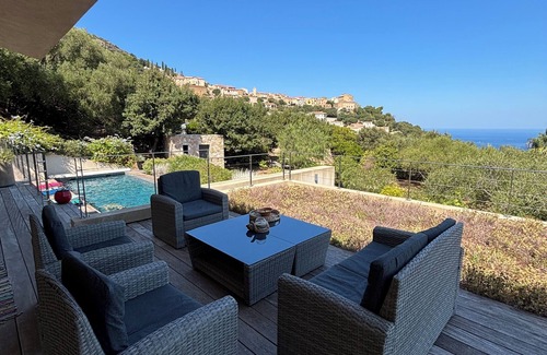 Monticello Villa | Villa Gioia, Monticello sea, mountain, village view