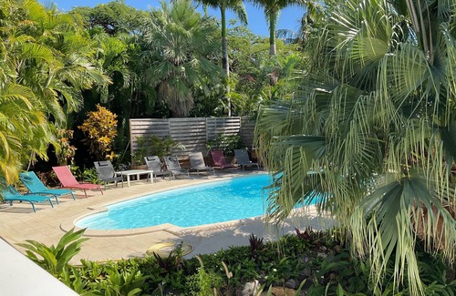 Deshaies Villa | Villa in Deshaies: great view & sea access, private pool, walking distance to the beach