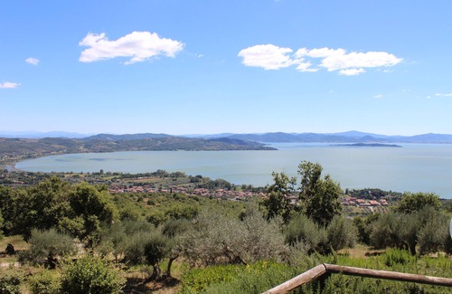 Passignano sul Trasimeno Villa | Villa with pool surrounded by nature with stunning views of Lake Trasimeno