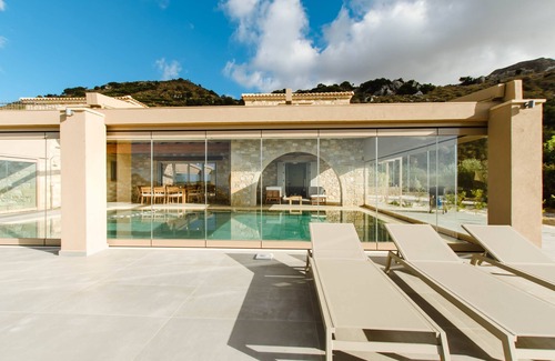Falassarna Villa | Villa Kalithea, with indoor heating pool, unlimited sunset views to the ocean.