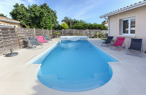 Gujan-Mestras House | Villa La Girolle - Bassin d'Arcachon - Private heated pool
