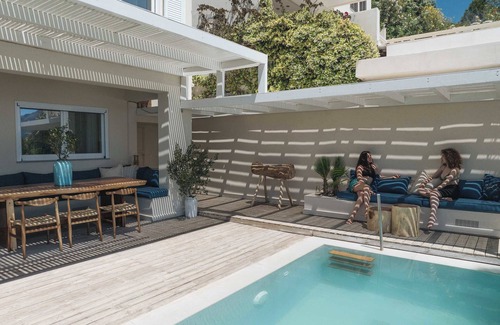 Pogonia Villa | Villa Madouri. 4/5 bed seafront villa with private pool