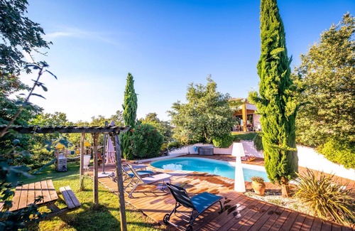 Castelnau-de-Montmiral Villa | Villa Magarre - Heated pool - Spa - Nature