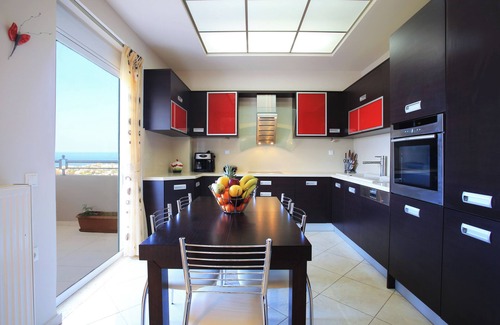 Kokkini Chani Villa | VILLA PELAGOS VIEW,PRIVATE POOL,4 BEDROOM, 5 min from the beach!