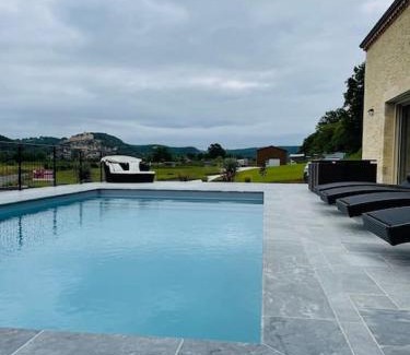 Castelnaud-la-Chapelle Villa | Villa* Piscine* Vue sur château de Beynac