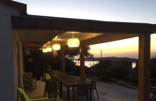 Cargese Villa | Villa Sea view ~ Mountain ~ independent ~ ground floor ~ flower garden ~ trees