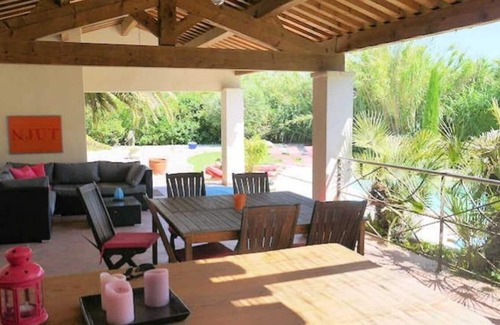 Margon Villa | Villa seen from the Chateau - Margon France with private pool