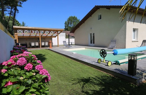 Cazaux Villa | VILLA TENY Classée 3* piscine chauffée BASSIN d'ARCACHON 5 CH 12 pers.