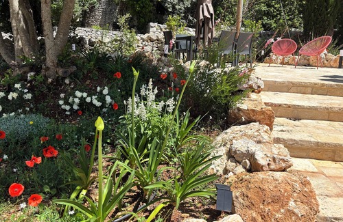 Laureto House | Villa with garden view on trulli