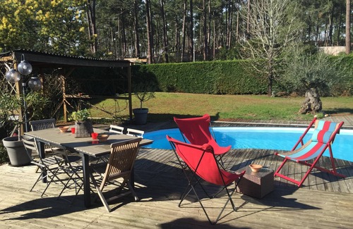 Claouey Villa | Villa with pool and ocean basin between peninsula of Cap Ferret.