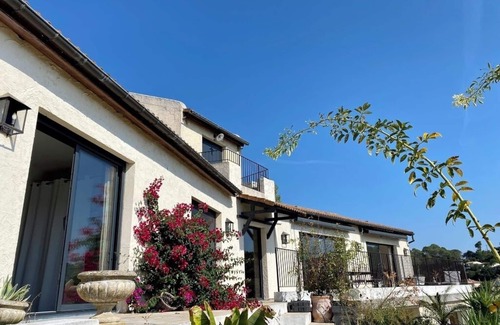 Le Tignet House | Villa with private swimming pool hill view, lake 5' Cannes & sea 30', Grasse 15'