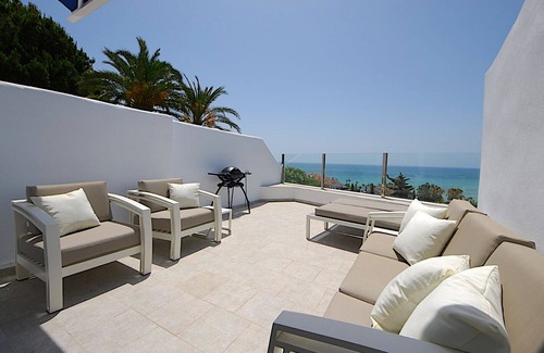 Bahia de Casares Villa | Villa with sea views from all rooms, Walk to beach & restaurants.