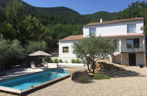 Soubes Villa | Villa with swimming pool not overlooked on large wooded grounds