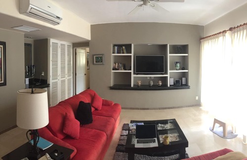 Puerto Aventuras Condo | Villas Del Mar C 205, best location, sandy beach promenade, 2 BR luxury apartment