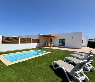 Puerto del Rosario Villa | Villas Mirafonso- PISCINA PRIVADA a 10 min de la ciudad