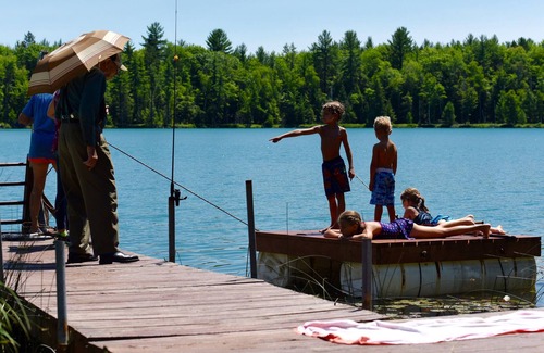 Gaylord Cabin | Vintage 1960 themed Lakefront cabin, fishing, hunting, eagle and loon watching.