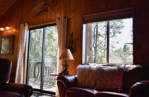 Arrowhead Villas House | Vista Pines Cabin Lake Arrowhead Hot Tub Fire pit View