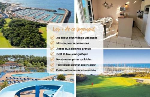 Bourgenay House | "VUE SUR LE GOLF" Maison 6 personnes, au cœur du Golf, village vacances, accès piscines gratuit