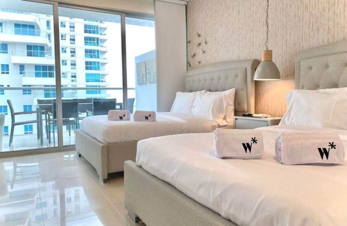 Santa Ana Apartment | w* | Stunning 2BR w/pool n AC in Sunny Cartagena