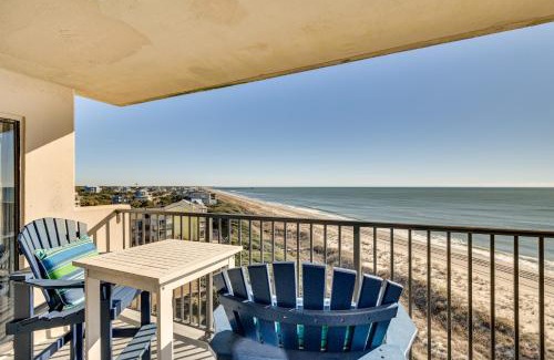 Emerald Isle Apartment | Walk to Beach Emerald Isle Condo with Ocean View!