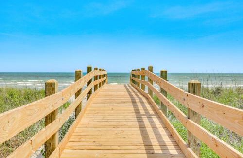 North Myrtle Beach Apartment | Walk to Cherry Grove Beach Water-View Haven!